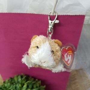 Ty Beanie Babies Plush Metal Key Clip Twitch The Guinea Pig